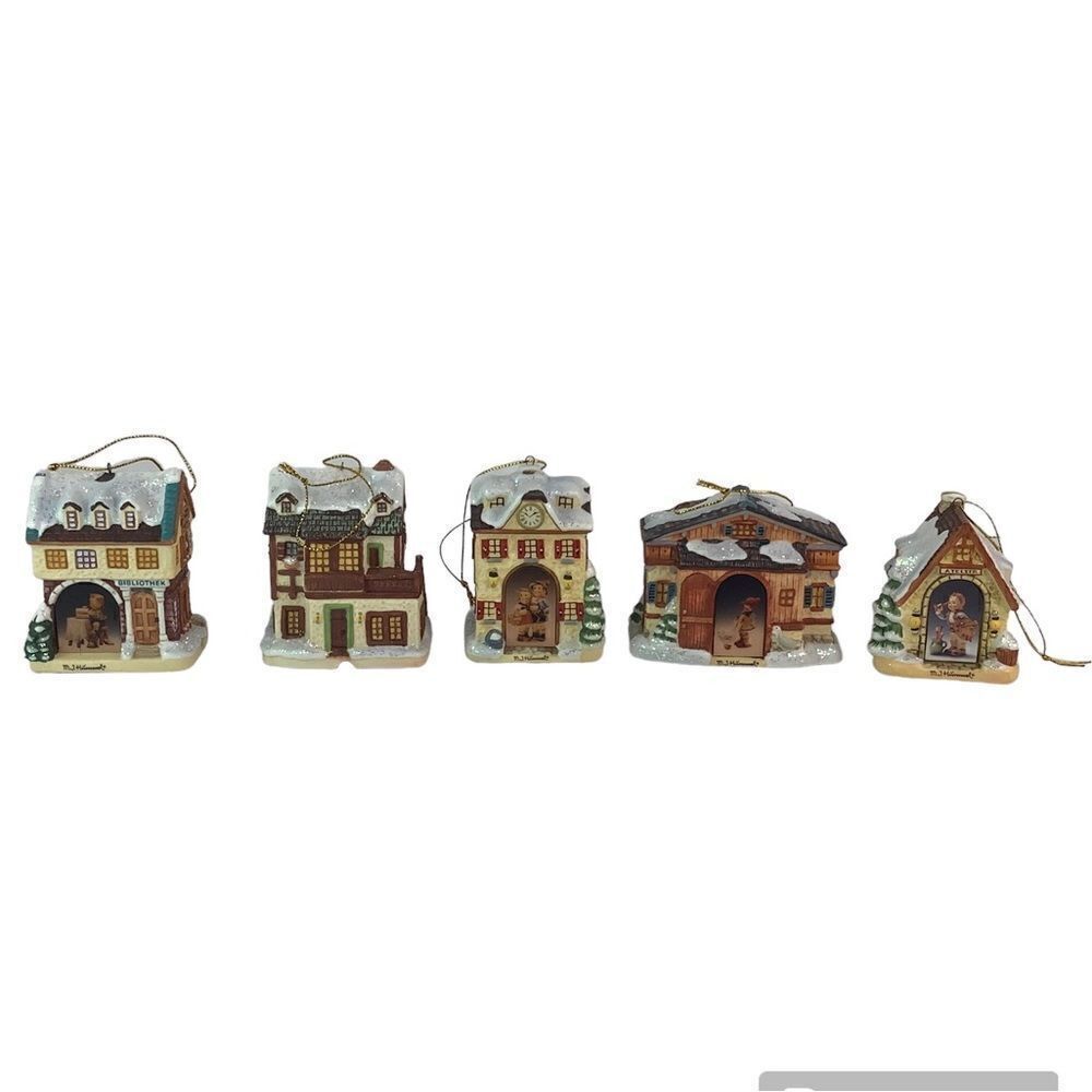 Hummel Christmas Tree Ornament Figurines Bundle of Five Bradford Edition